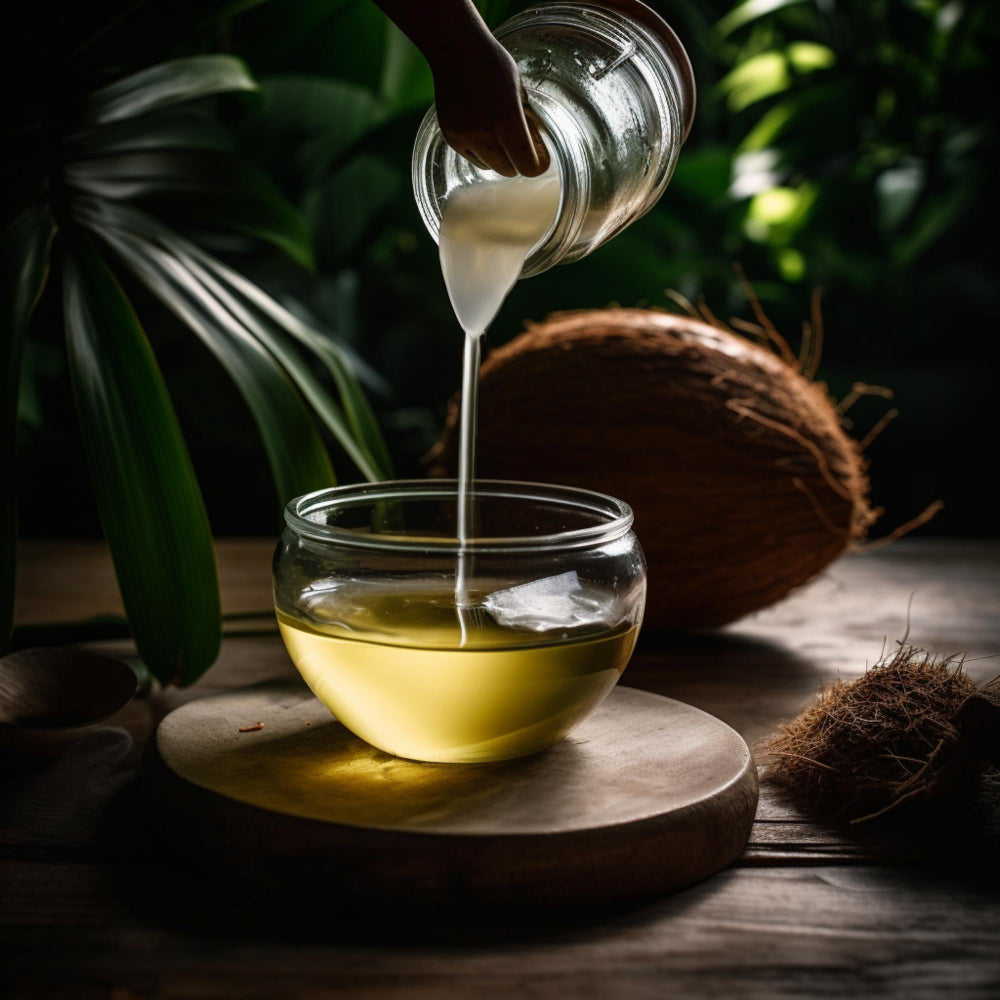 Aceite de coco y fuji